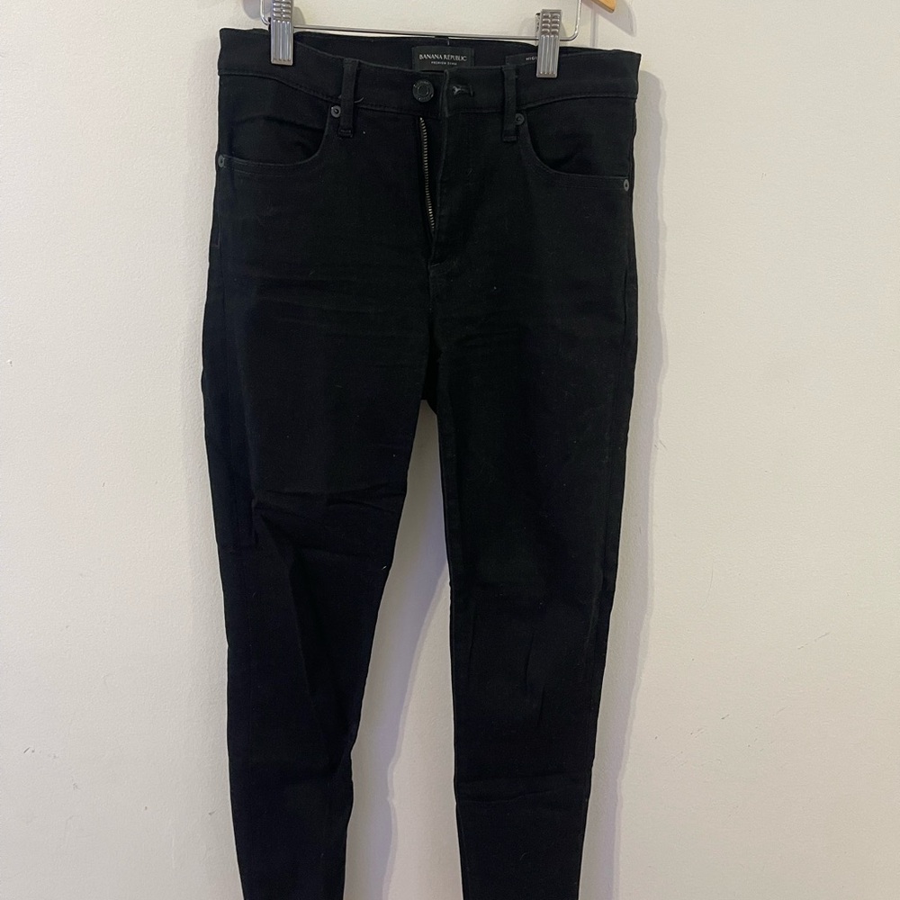 Banana Republic black high rise “legging” jeans